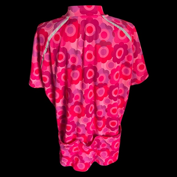 Terry Cycles Bicycle Jersey Women's Size 2X Plus Size Floral Zip Up - Picture 4 of 10